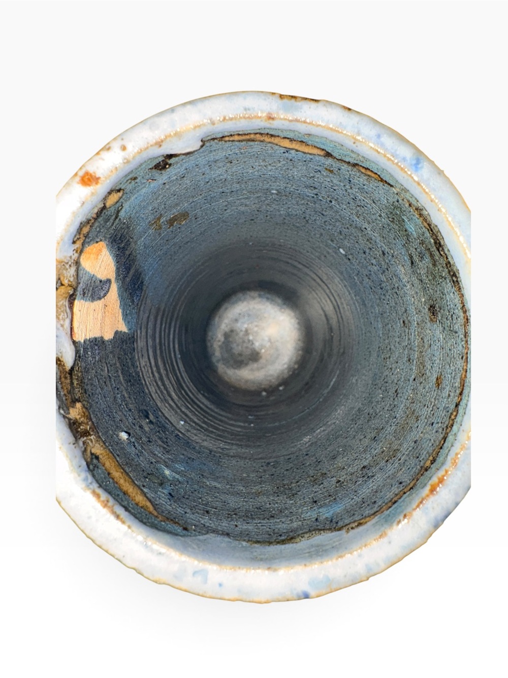 Vintage 1971 Signed Studio Pottery Vase | Handmade Stoneware Drip Glaze Vessel - Picture 16 of 17